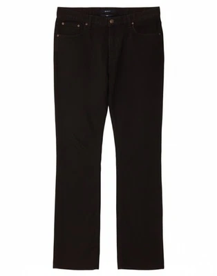 Pantalones informales GANT para mujer Carol ajuste regular corte boot W32 L34 algodón negro DS19 Foto 1 de 4