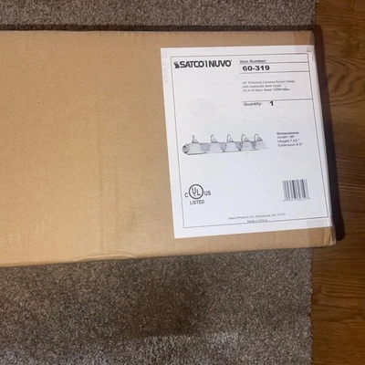 Nuvo Lighting 60/319 Bailarina Baño Tocador Luz Cromo Pulido Foto 1 de 3