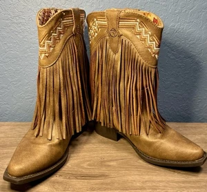 Roper Mädchen Fransen Westernstiefel - Snip Toe - 09-018-1556-1119 BR - Bild 1 von 9
