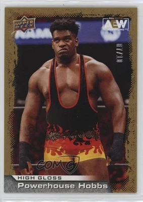 2022 Upper Deck AEW All Elite Wrestling High Gloss /10 Powerhouse Hobbs #6 - Image 1 of 2