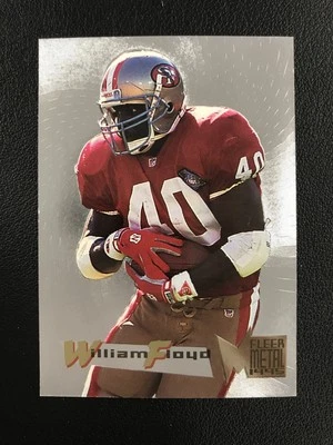 1995 Fleer Metal #17 William Floyd San Francisco 49ers Silver Flashers - Image 1 of 2