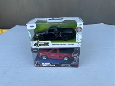 jada 1999 ford f-150 svt lightning Lot Of 2 - Fast & Furious & Just Trucks - Image 1 of 4
