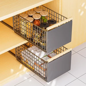 2 Cassetti Estraibili per Cucina, Cassetti Estraibili Con Adesivo, Organizer per - Foto 1 di 12