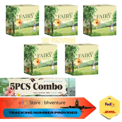 Fairy Scrub Gluta Soap Brightening Skin Green Tea Anti Body Dark Spots 60g X 5 - Image 1 of 4
