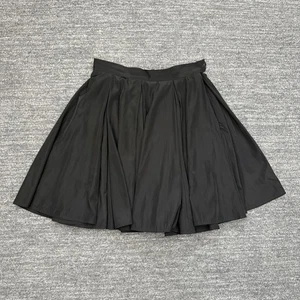 American Apparel Gore Circle Skirt Women Small Black Silky Ballet Dance Swing - Picture 1 of 11