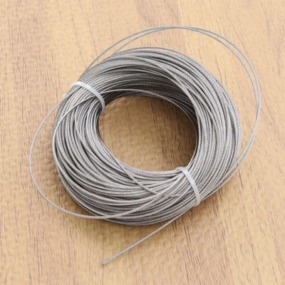 304 Edelstahl Rolle 50 Meter hart stabil Stahldrahtseil Hartseil - Bild 1 von 4