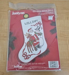 Janlynn Punto de Cruz Navidad Medias Kit Papá Noel Reno Muñeco de Nieve 51-77 - Leer - Imagen 1 de 9