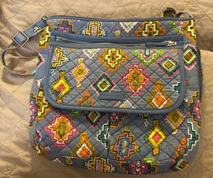 VERA BRADLEY PLEATED TOTE SHOULDER HANDBAG Colorful Lightweight Packable - Picture 1 of 8