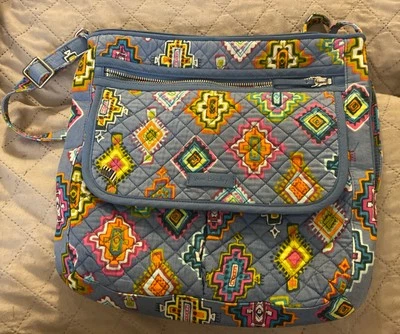 VERA BRADLEY  PLEATED TOTE SHOULDER HANDBAG Colorful Lightweight Packable - Image 1 of 4