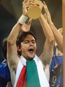 FILIPPO INZAGHI - ITALIAN FOOTBALLING LEGEND - SUPERB COLOUR PHOTOGRAPH - Picture 1 of 1