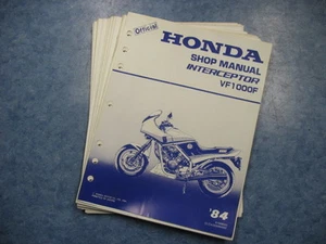 1984 VF1000F INTERCEPTOR VF 1000 F HONDA FACTORY OEM SERVICE REPAIR MANUAL - Picture 1 of 4