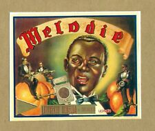 Fruit Crate Label Oranges Melodie Singer with Band 3"x3" Repro SV1.