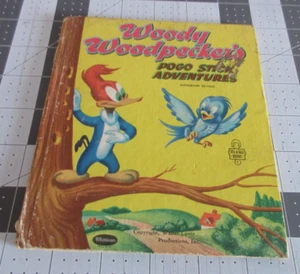 Whitman Woody Woodpecker's Pogo Stick Adventures Tell A Tale 1954 - Imagen 1 de 4