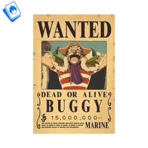 Poster One Piece BUGGY 42x28.5 cm Carta Kraft Gialla - Foto 1 di 4