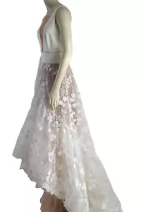 Bronx & Banco Fiona White Bridal Lace High-Low Wedding Gown Dress Size S - Bild 1 von 22