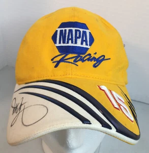 NAPA Racing #15 Hand Signed Michael Waltrip Chase Authentics Strap Back Hat EUC - Picture 1 of 12