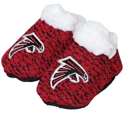 Atlanta Falcons Poly Knit Infant Baby Bootie Shoes 4 Sizes Cover