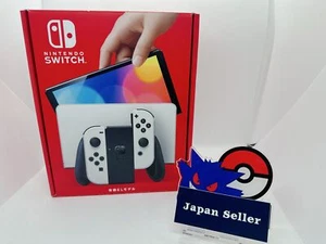 Nintendo Switch 64GB OLED White Console dock joy-con very good - Picture 1 of 15