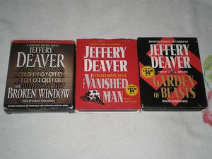 GARDEN OF BEASTS; THE BROKEN WINDOW; THE VANISHED MAN by JEFFERY DEAVER -AUD- FM - Picture 1 of 1