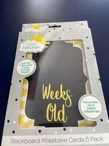 Hello Sunshine Chalkboard Milestone Cards - Brand New - Picture 1 of 8