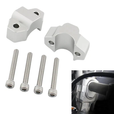 Lenkererhöhung Klemme Für Yamaha MT-09 FZ-09 2015-2020 2016 Aluminum Silber - Изображение 1 из 4