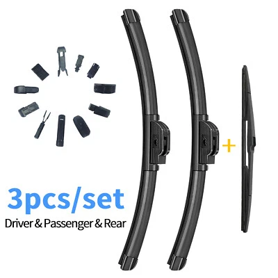 Xkorr 26"16"14" Windshield Wiper Blades Fit for 2018 Toyota C-HR, 3pcs - Image 1 of 3