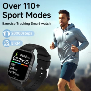 2025 Smart Watch For Men/Women, Waterproof Smartwatch Bluetooth iPhone Samsung - Zdjęcie 1 z 17
