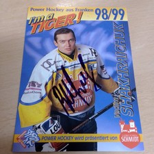 DEL autograph card 1998/99 Nuremberg ICE Tigers signed Vadim Shakhraichuk