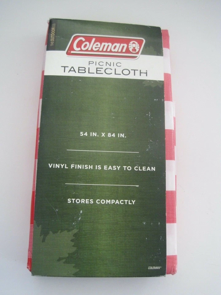 Mantel de picnic Coleman plástico 54" x 84" nuevo en paquete Foto 1 de 3
