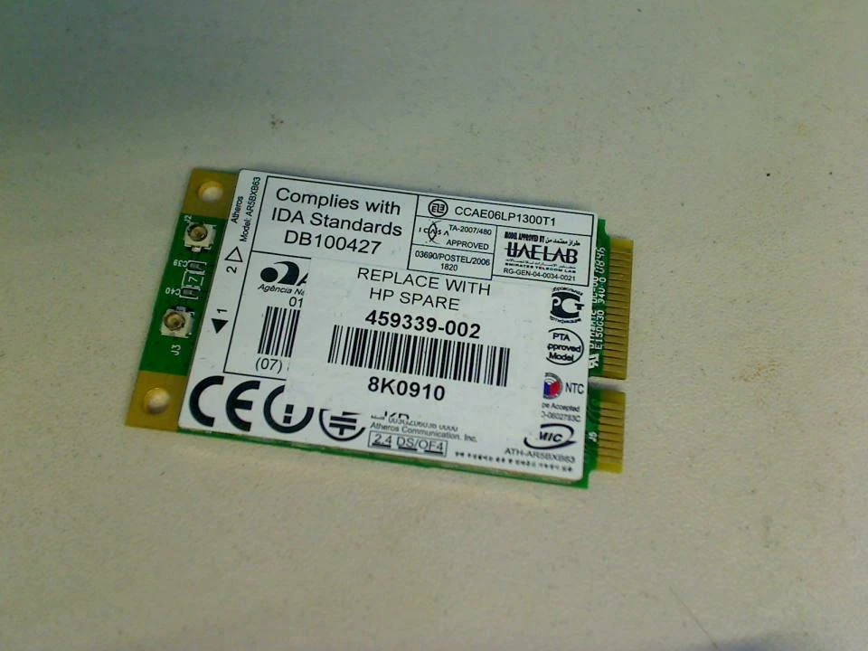 Wlan W-Lan WiFi Karte Board Modul Platine HP Presario CQ60-410EG - Bild 1 von 1