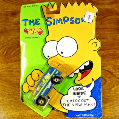 Hot Wheels Vintage Scene Machines The Simpsons Family Camper 1990 Baja Breaker Foto 1 de 3