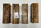 4 Pack, Black And White Ebony Turning Wood Blanks | Not Dried | 6'x 2'x 2' #30