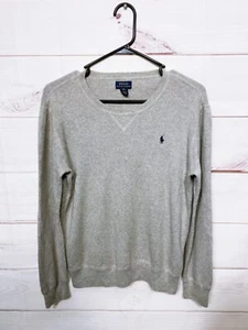 Polo Ralph Lauren Boys Sweater Size XL (18-20) Gray Long Sleeve Pullover - Picture 1 of 7