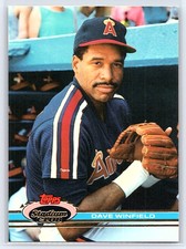 1991 STADIUM CLUB #263 DAVE WINFIELD  CALIFORNIA ANGELS