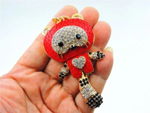 Raro Para mujeres Rojo Estrás Cristal Zorro Dije Moda Collar Regalo EE. UU. Vendedor - Imagen 1 de 3