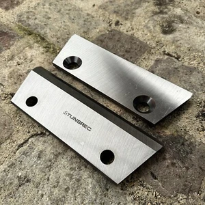 2 x Genuine TUNSREC Wood Chipper Blades To Fit Forst ST6 - PREMIUM - Picture 1 of 8