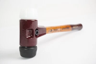 HALDER Schonhammer SIMPLEX | Gummihammer Hammer | weiß schwarz 40mm