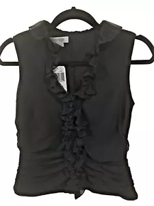 Kay Unger New York Blouse Top Women's Size 4, Black, Fancy Formal Fitted NWT - Picture 1 of 10