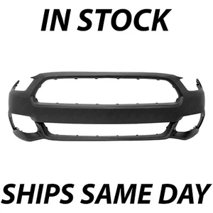 NEW Primered Front Bumper Cover Fascia for 2015-2017 Ford Mustang 15-17 W/o Tow - Picture 1 of 14