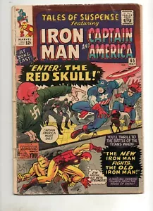 Tales of Suspense #65 1ST RED SKULL in SILVER AGE! Iron Man v Iron Man Fr/Gd 1.5 - Picture 1 of 2