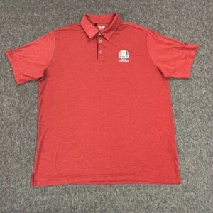 Adidas Ryder Cup Polo Shirt Mens Size Large Short Sleeve Red Medinah 2012 Golf - Picture 1 of 11