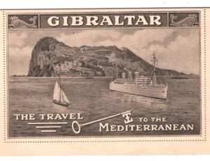 GIBRALTAR KGV Ilustrado *LLAVE* ANUNCIO Papelería Carta Tarjeta 2d Die ENVÍOS MA711 - Imagen 1 de 12