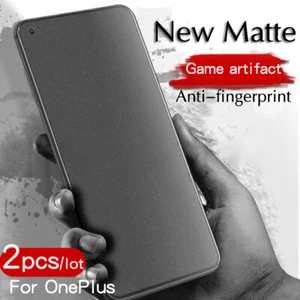 2PCS Oneplus 5 5T 6 7 7T 8 9 10 ACE Nord CE Series Matte Glass Screen Protectors - Picture 1 of 11