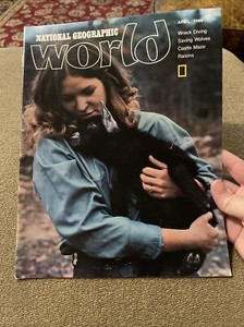 National Geographic World Magazine April 1980 Wreck Diving, Saving Wolves (JL)