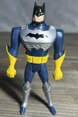 Batman Superhero Vintage 1998 Kenner DC Comics Silver Blue Yellow Action Figure - Image 1 of 2