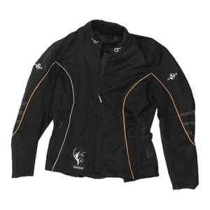 Motodry Venice leichte Damen-Motorradjacke schwarz aus Nylon | Vintage Biker - Bild 1 von 6