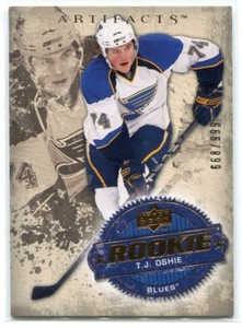 2008-09 Artifacts 308 T. J. Oshie Rookie 668/999
