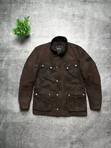 Vintage Barbour International Duke Wax Hunting Beaufort Waterproof Jacket Size M - Picture 1 of 12