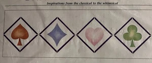 NEW Spade-Heart-Club-Diamond Stencil LA Stencilworks 7"h Wall Decor - Picture 1 of 5