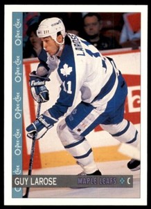 1992-93 O-Pee-Chee Guy Larose . Toronto Maple Leafs #269
